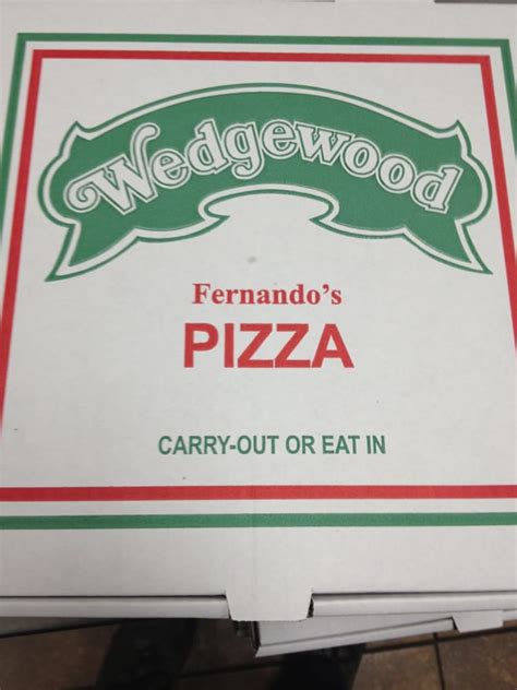Wedgewood fernando's pizza - Evan H. 11/29/23 Incredible service Everyone at wedgewood pizza is very nice and respectful, and the pizza is great. They have nice music playing and the dining area is good. 10/10 More. Marie O. 12/19/21 We're regular customers of Wedgewood Fernando's Pizza in Austintown.